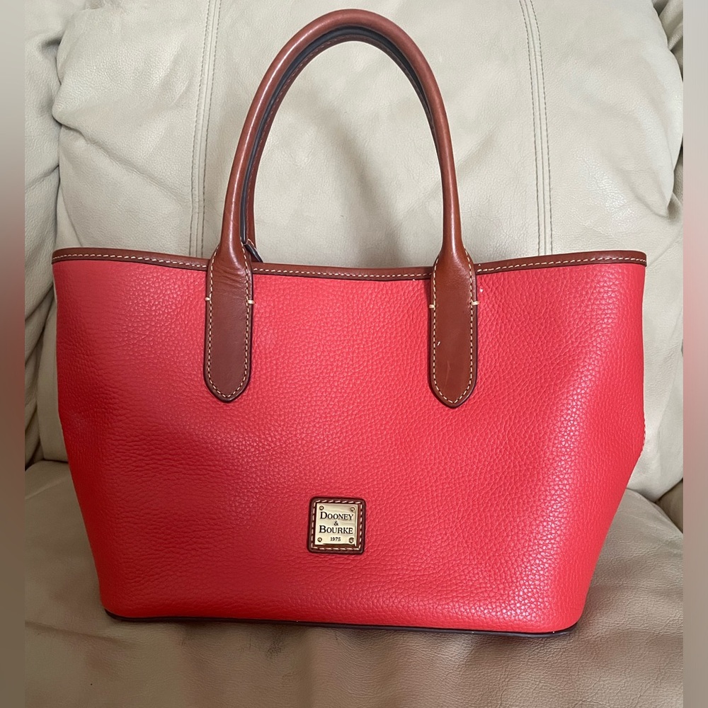 dooney and bourke purse 1975 orange leather